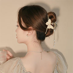 Chic Enamel Butterfly Chignon Claw Clip Hair Clip