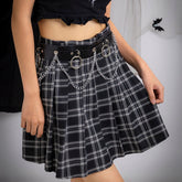 Chic Halo Charm Waved Tassel Leather Waist Chain