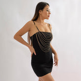 Chic Hollow Backless Cable Chain Tank Top