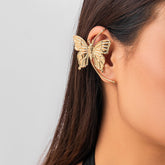 Chic Metallic Butterfly Ear Wrap Earring
