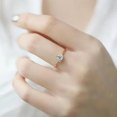 Chic Natural Turquoise Topaz Stone Ring