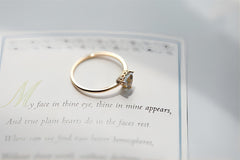 Chic Natural Turquoise Topaz Stone Ring