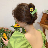 Chic Sunflower Chignon Claw Clip Hair Clip