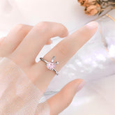 Cute Crystal Rabbit Ring