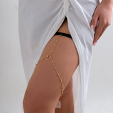 Dainty Crystal Elastic Thigh Leg Chain