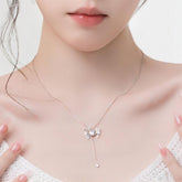 Dainty CZ Inlaid Butterfly Wings Necklace