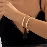 Geometric 3 Pieces Bangle Bracelet Set