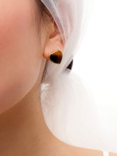 Geometric Acrylic Marble Leopard Heart Shape Earrings - Tortoise Shell Jewelry - Statement Jewelry