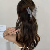 Geometric Crystal Hollow Butterfly Chignon Claw Clip Hair Clip