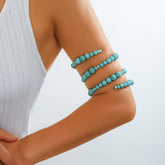 Geometric Turquoise Arm Cuff