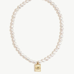 Devil Eye Baroque Pearl Necklace