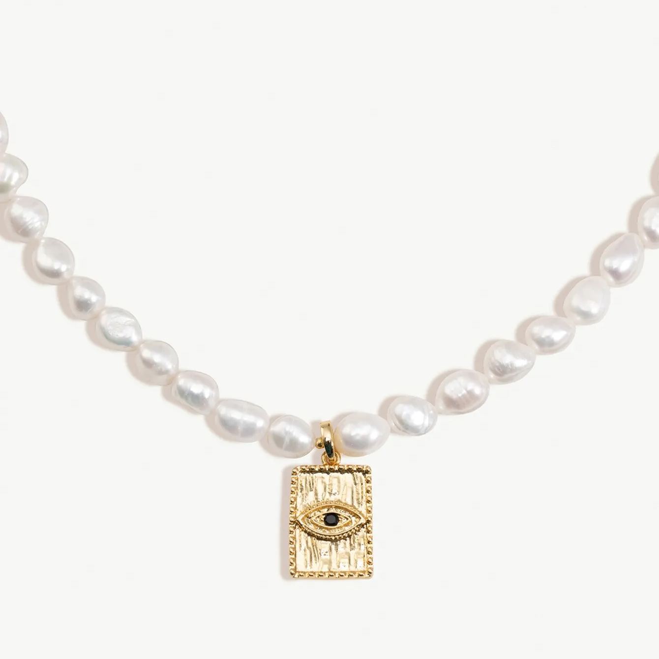 Devil Eye Baroque Pearl Necklace