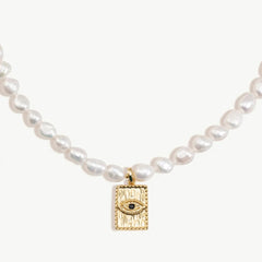 Devil Eye Baroque Pearl Necklace