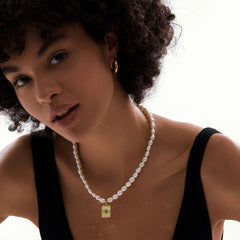 Devil Eye Baroque Pearl Necklace
