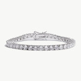 Shiny Silver Tennis Bracelet-4mm