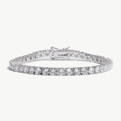 Shiny Silver Tennis Bracelet-4mm