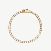 Golden Glamour Tennis Bracelet-4mm