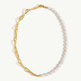 Pearl Twisted Chain Necklace