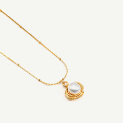 Pearl Pendant Bobble Chain Necklace