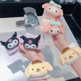 Kawaii 2 Pieces Face Washing Anti-Wet Plush Wristband Hairband Set