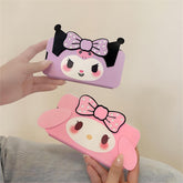 Kawaii My Melody Kuromi Flip iPhone Case