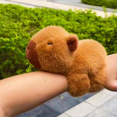 Kawaii Plush Capybara Pops Clap Ring Wristband