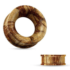 Organic Root Wood Double Flared Ear Gauges Tunnels