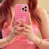 Pink Barbie Heart Stand iPhone Case