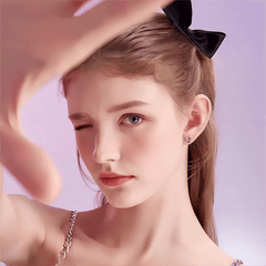 Sanrio Enamel Kuromi Heart Earrings