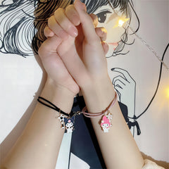 Sanrio Kuromi My Melody Magnetic Rope Chain Bracelet Set