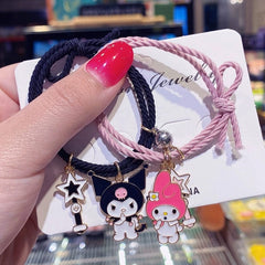 Sanrio Kuromi My Melody Magnetic Rope Chain Bracelet Set