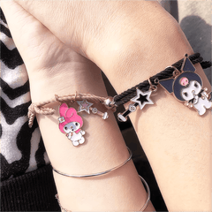 Sanrio Kuromi My Melody Magnetic Rope Chain Bracelet Set