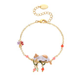 18K Cute Cat French Small Flower Special Bracelet