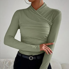 Sophisticated Cross Neck Top