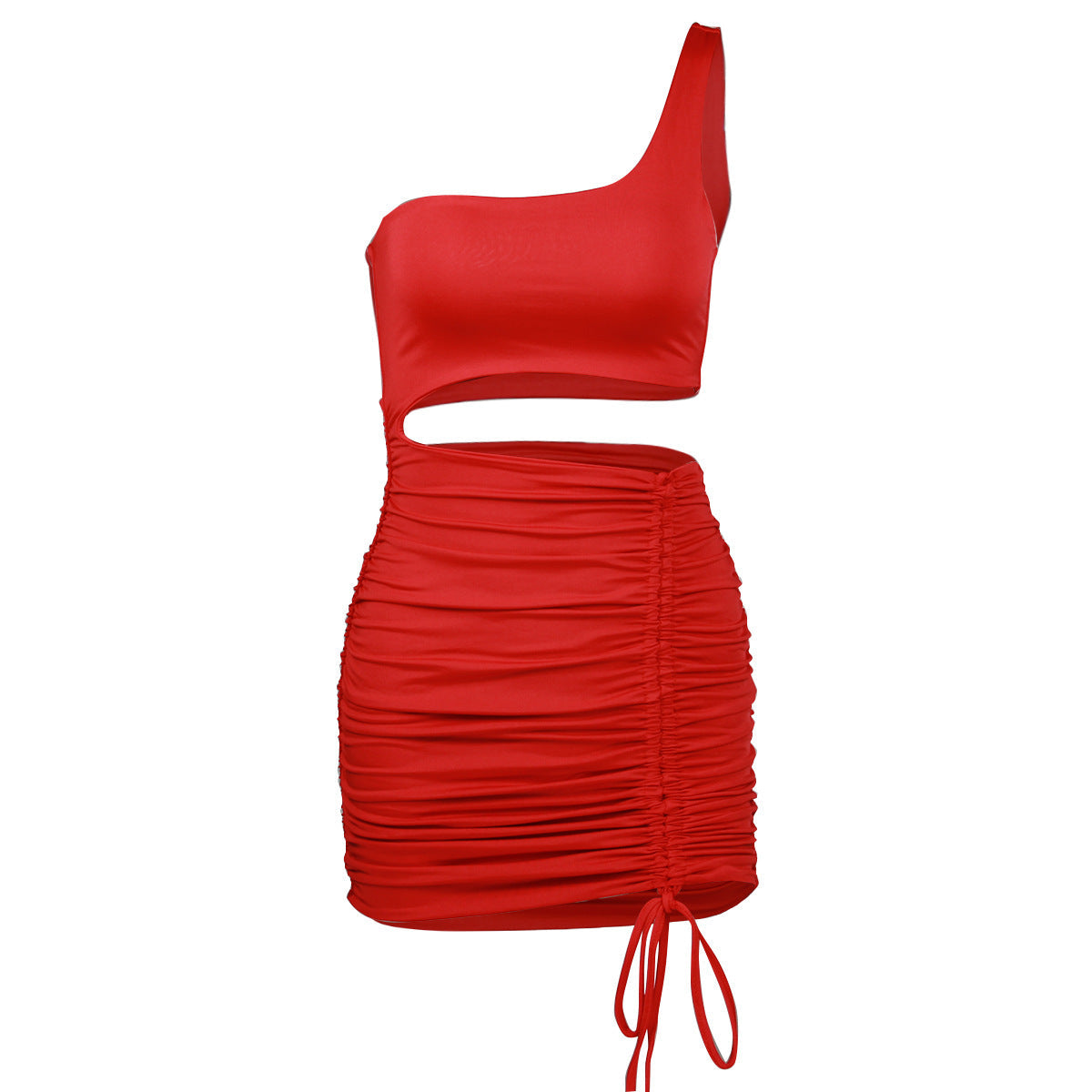 Serena" Lace-Up Hollow Dress