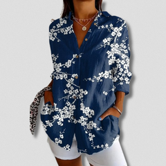 Long Sleeve Floral Button-Down Shirt