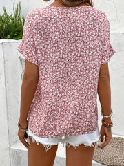 Floral Pink Print Blouse
