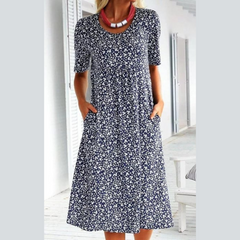 Stylish Midi Dress With Floral Print