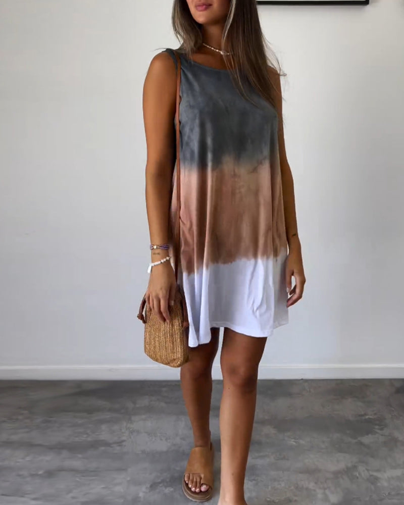 Casual Gradient Dress