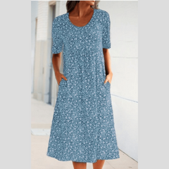Stylish Midi Dress With Floral Print
