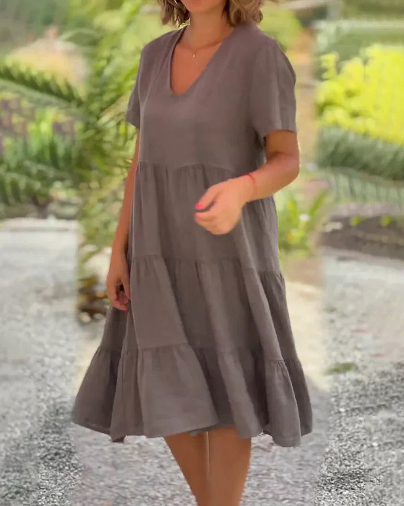 Casual Summer V-neck Dress