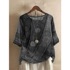 Comfortable Colorful Top With Half Sleeves