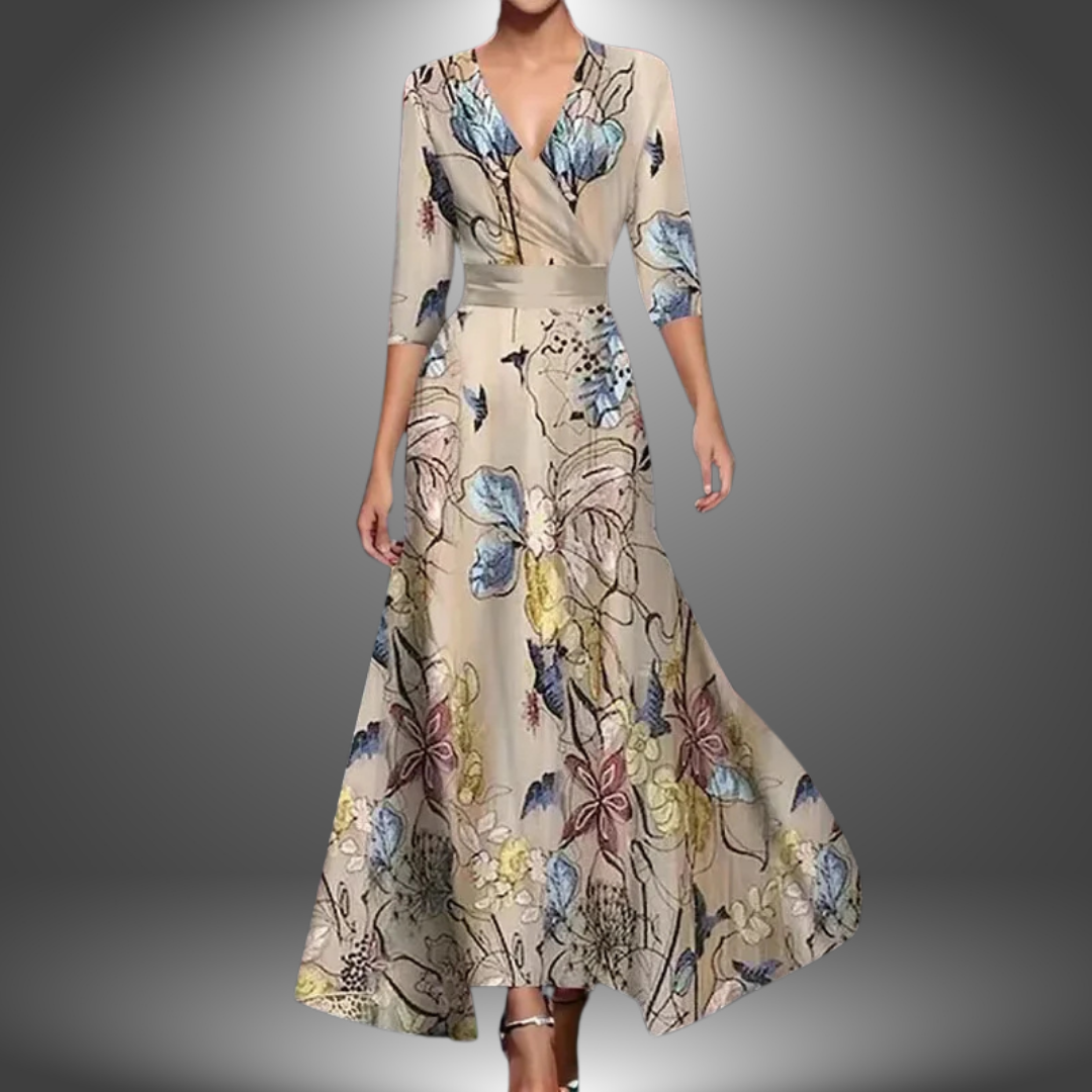 Printed Wrap Dress