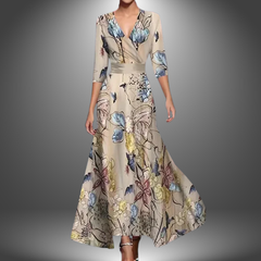 Printed Wrap Dress