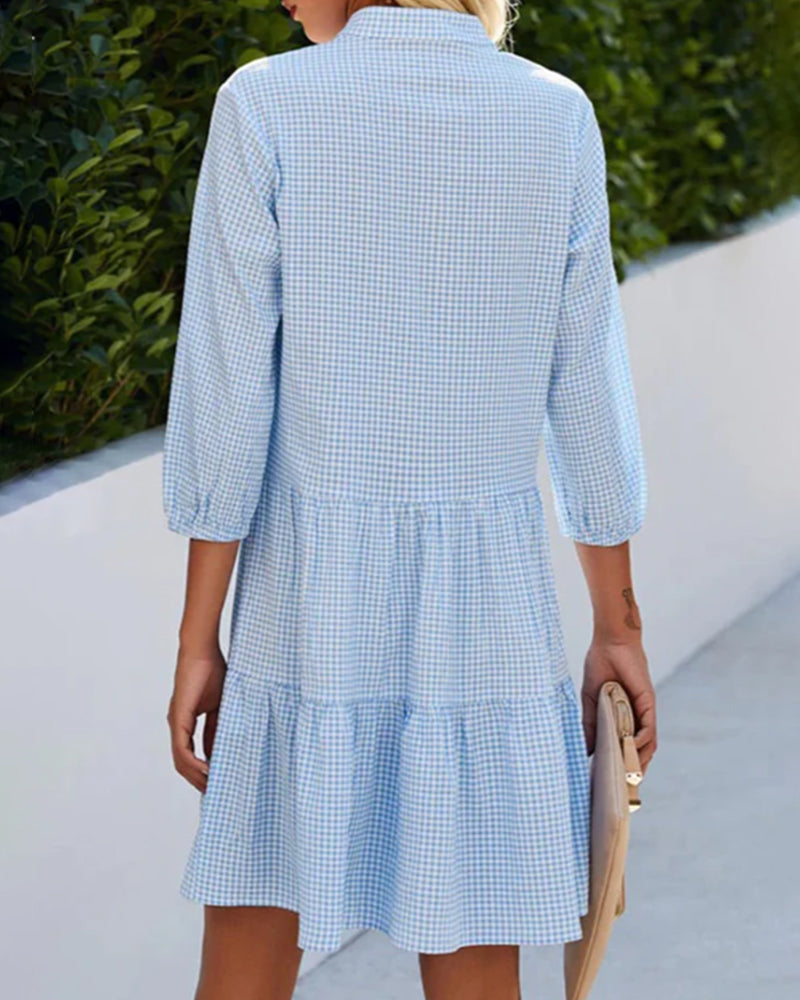 Summer Plaid Dress