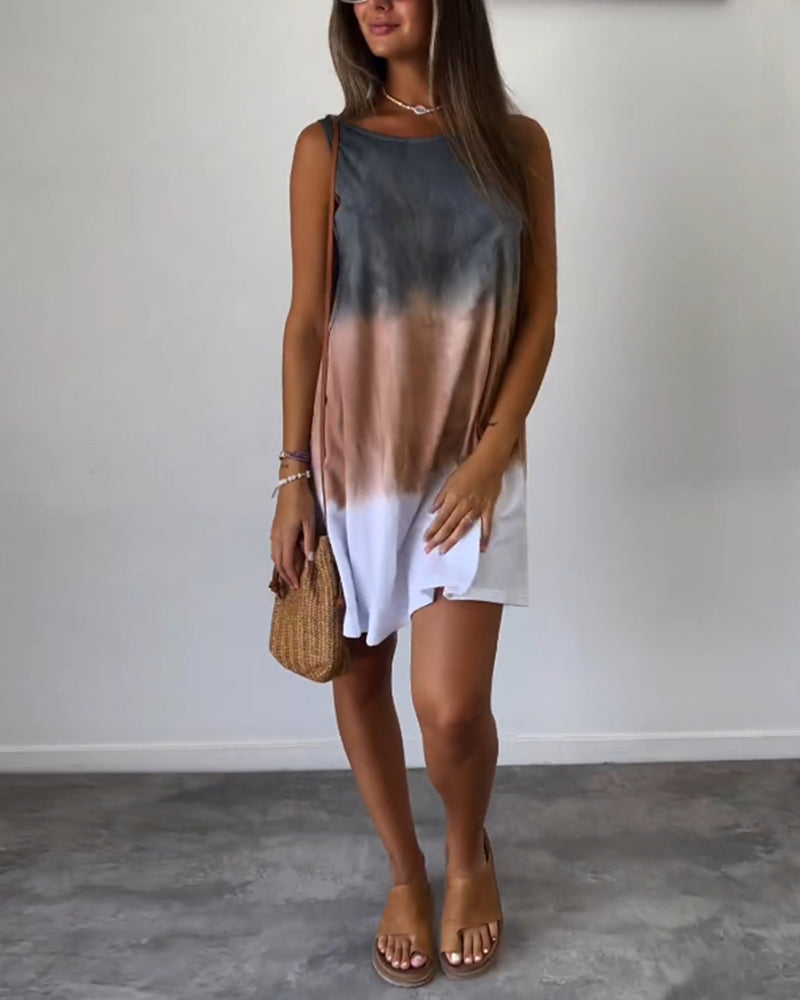Casual Gradient Dress