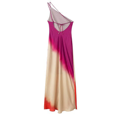 Skylar Tie-Dye Asymmetric Midi Dress