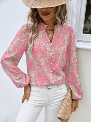 Elegant V-Neck Blouse