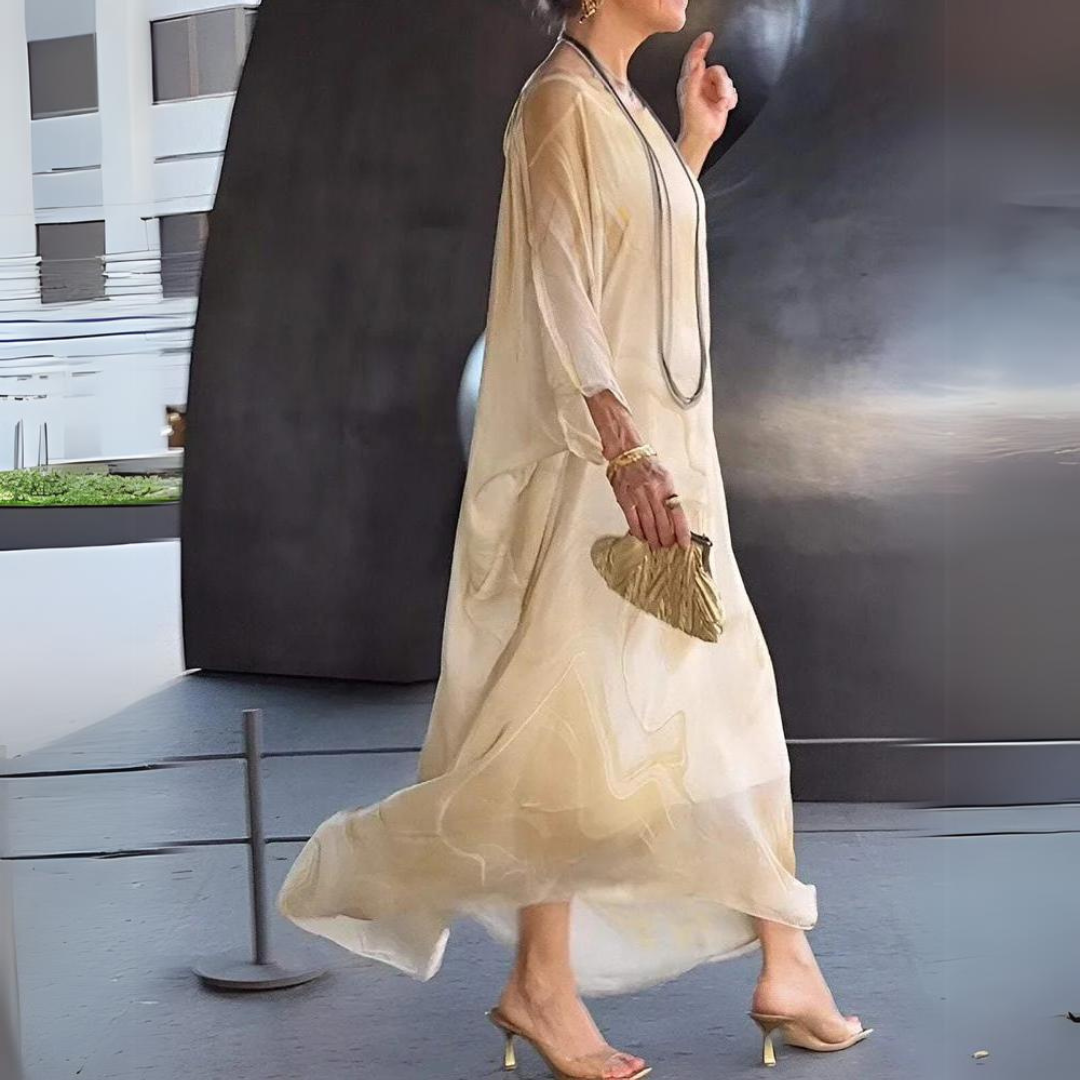 Charming Silk Chiffon Dress