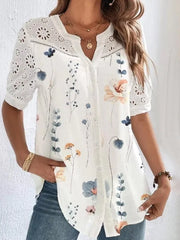 Embroidered Short Sleeve Shirt